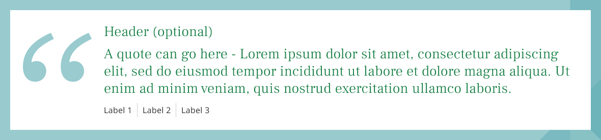 Highlight block quote example